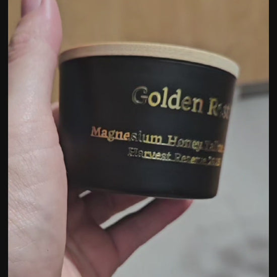 Video of hand holding Golden Rest Tallow Balm