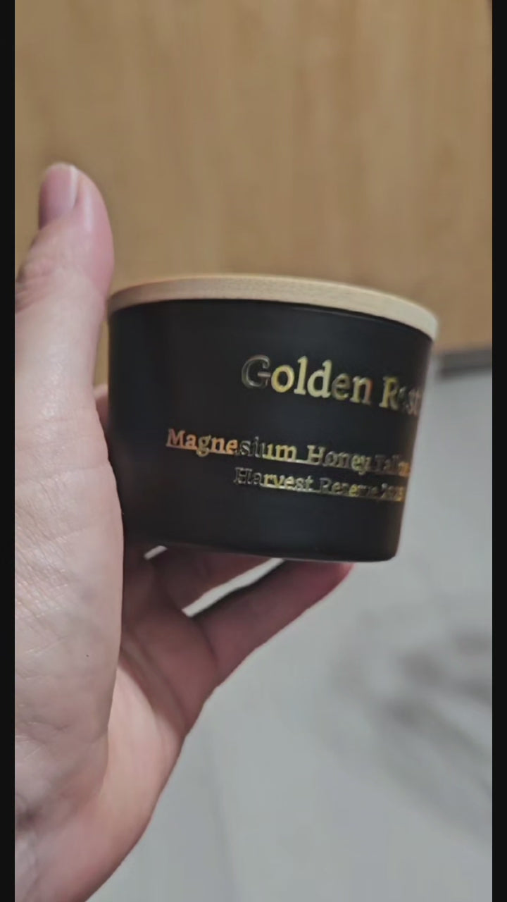 Video of hand holding Golden Rest Tallow Balm