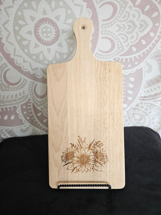 Sunflower Engraved Cutting Board
